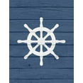 thumbnail image 2 of Robinson, Tamara 20x24 Gold Ornate Wood Framed with Double Matting Museum Art Print Titled - Nautical Wheel, 2 of 4