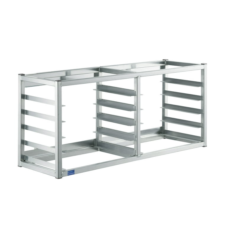 Wall Mounted Sheet Bun Pan Rack With 10 Pans 40 x 13 x 18, Aluminium