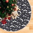 thumbnail image 2 of GZHJMY Halloween Tree Skirt Bat Spider Xmas Tree Base Cover Mat Party Home Living Room Daily Day of The Dead Winter Decor 35.4", 2 of 5