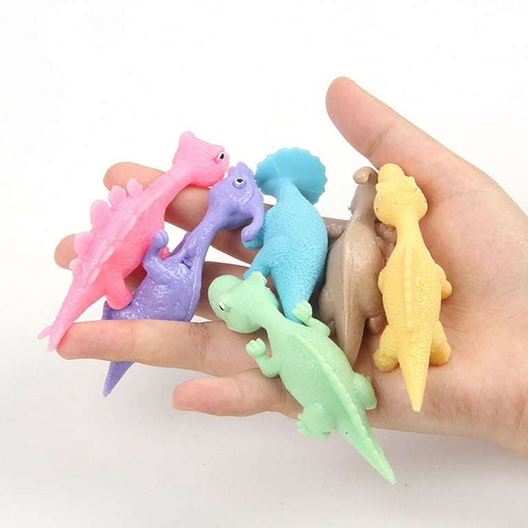 WGMM 10 Pcs Slingshot Dinosaur Finger Toys-Dinosaur Party  Favors, Mini Finger Slingshot Animal Toys, Stretchy Sticky Toy Set (10pcs)  : Toys & Games