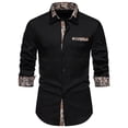 thumbnail image 2 of Rloper-Lop Mens Dress Shirts Formal Long Sleeve Casual Button Down Business Clothes for Wedding Party Business Tuxedo Solid Color Tee Tops L, 2 of 9