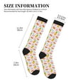 thumbnail image 2 of Lsque Flamingo And Pineapple Pattern Sport Compression Socks for Men & Women 15-20 mmHg Knee High Nurse Pregnant Running Medical and Travel Athletic, 2 of 6