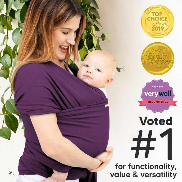 KeaBabies Original Baby Wraps Carrier Baby Sling Carrier for Newborn Boy Girl up to 35lbs