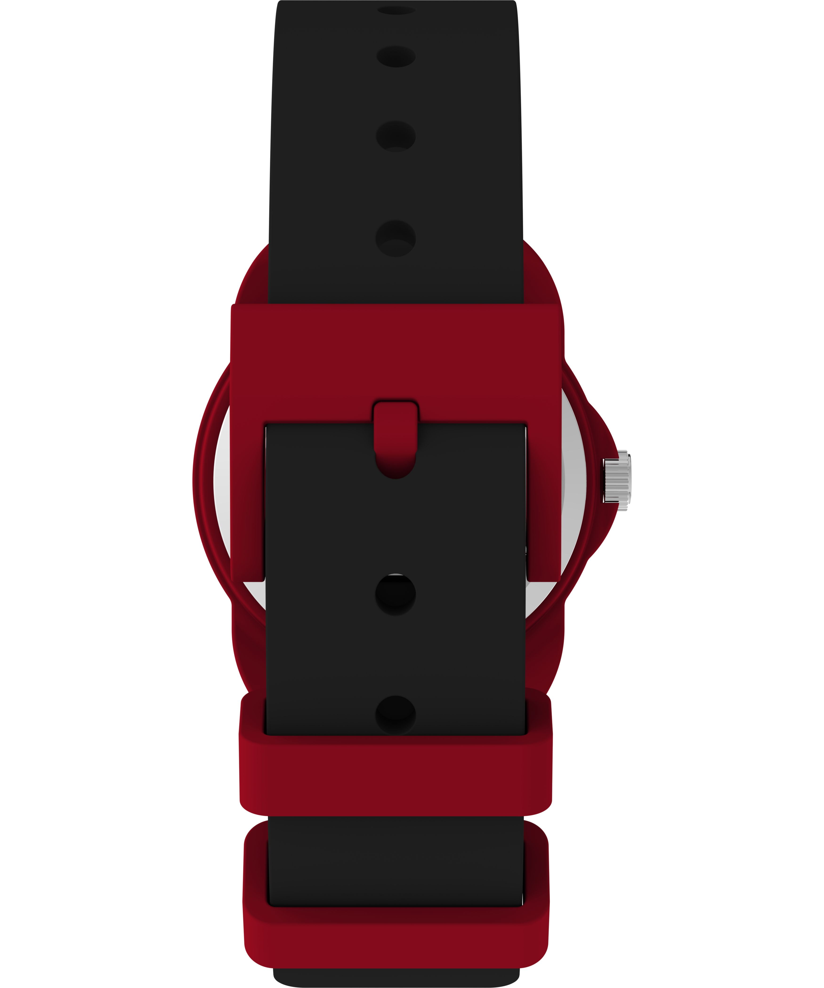 Timex Kids Analog 30mm Watch - Black Strap Black Dial Red Case