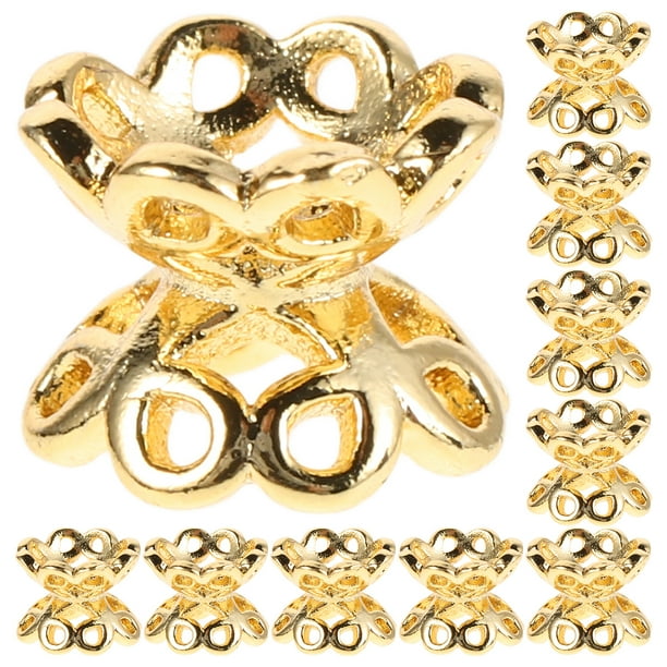 10 tapas de cuentas de doble cara para hacer pulseras, bisutería, collares, espaciadores, manualidades, accesorios de joyería