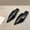 Black, variant on Womens Slippers Pointed Toe Stiletto Heel On Casual Half Shoes For Women Elegant Daily Wear Sandals Footwear US :7