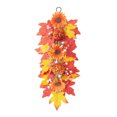 thumbnail image 2 of Cadancy Fall Wreath Artificial Maple Leaf Sunflower Door Swag with Berry Pumpkin Accent Hanging Ornament Thanksgiving Decorations Front Porch Harvest Seasonal Wall Decor, 2 of 6