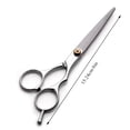 thumbnail image 4 of 2Pcs 6Inch Double Edged Hair Salon Stylist Barbers Thinning Shears Scissors Professional Barbers Thinning Scissors, Hairdressing Salon Razor Edge Scissor Japanese Stainless Steel by GIXUSIL(Silver), 4 of 8