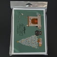 thumbnail image 2 of Dapple Wire Haired Dachshund Christmas Everyone Greeting Cards and Envelopes Pack of 8, 2 of 2