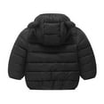 thumbnail image 6 of Staki Winter Infant Kids Baby Hooded Snowwear with Bear Ears Toddler Outerwear Lining Coat Warm Jacket Baby Wearing Jacket 12M,18M,24M,2T,3T,4T,5T(Black,4-5 Years), 6 of 7