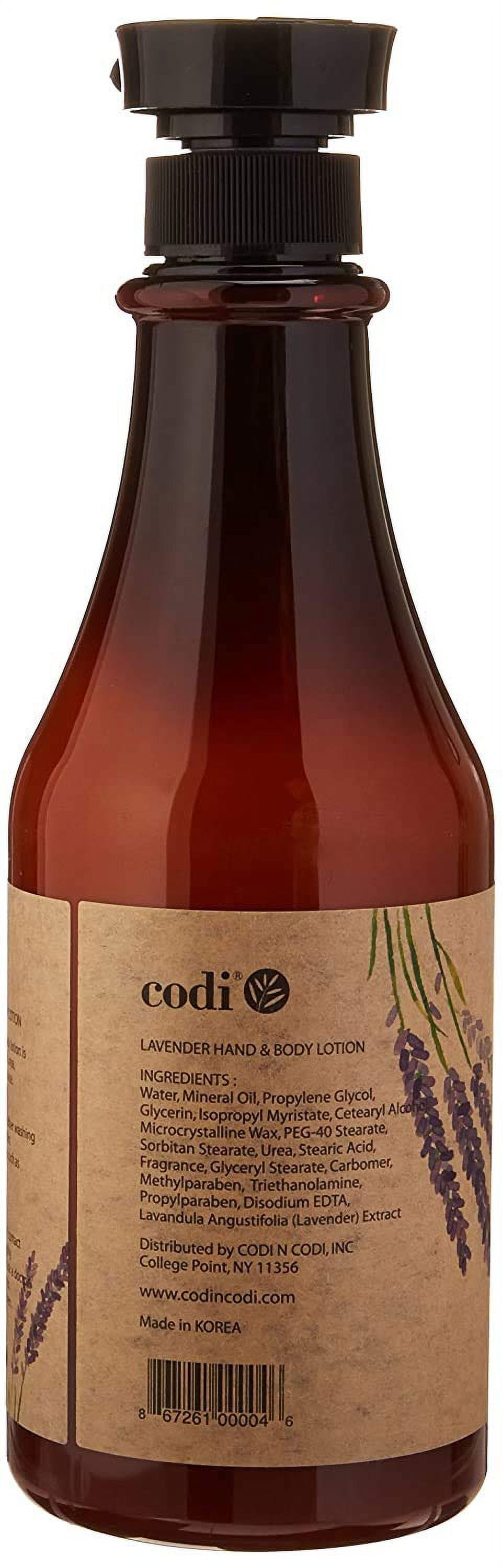 CODi Lavender Lotion - Lavender Body and Hand Lotion for Women and Men - Lavender Body Lotion with True English Lavender Scent - Less Greasy and Quick Absorbent - 1 750ml Bottle and 2 100ml Tubes