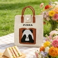 thumbnail image 1 of shyuyusa Cute Panda Pattern Tote Bag Soft Handle Design Casual Daily Crossbody Shoulder Handheld Usage, 1 of 6