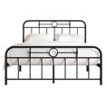 thumbnail image 3 of Castle Place Vintage Full Size Metal Platform Bed, Black, 3 of 7