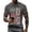 Dark Gray, variant on Men's Waffle Texture Patriotic Graphic Tee USA 250 Years Shirt 250th Anniversary USA Shirt Casual Independence Day T Shirt