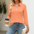 thumbnail image 6 of YEJIMAN Short Sleeve T-shirt, Yellow V Neck T Shirts For Women, Women's 3/4 Sleeve Tops V Neck Button Shirts Casual Basic Tees Blouse, Big & Tall, 6 of 6