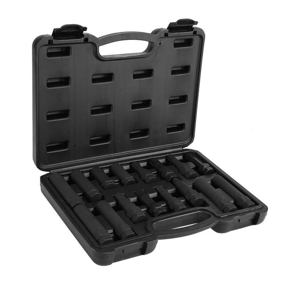 Locking Lug Nut, Wheel Lock Key Removal Tool 16Pcs/Set for Auto