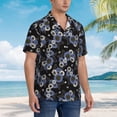 thumbnail image 2 of Lsque Sunflowers pattern Hawaiian Shirt for Men, Unisex Summer Beach Casual Short Sleeve Button Down Shirts-Small, 2 of 9