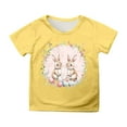thumbnail image 3 of LRen Easter T Shirts for Kids Girls 3d Prints Short Sleeve T-Shirt Loose Soft Easter's Day Blouse Tops T Shirts for Boys and Girls, 3 of 5