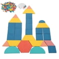 thumbnail image 4 of Juego de bloques de madera con formas geométricas, rompecabezas educativo, juguete de rompecabezas, 4 of 15