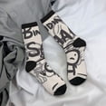 thumbnail image 7 of Lsque The Binding of Isaac Printed Men's Crew Socks, Soft Durable Breathable Moisture-Wicking with Odor Control Cotton socks, 7 of 7