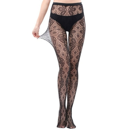 

Womens High Waist Tights Long Tube Suspender Socks Temptation Panties Silk Stockings