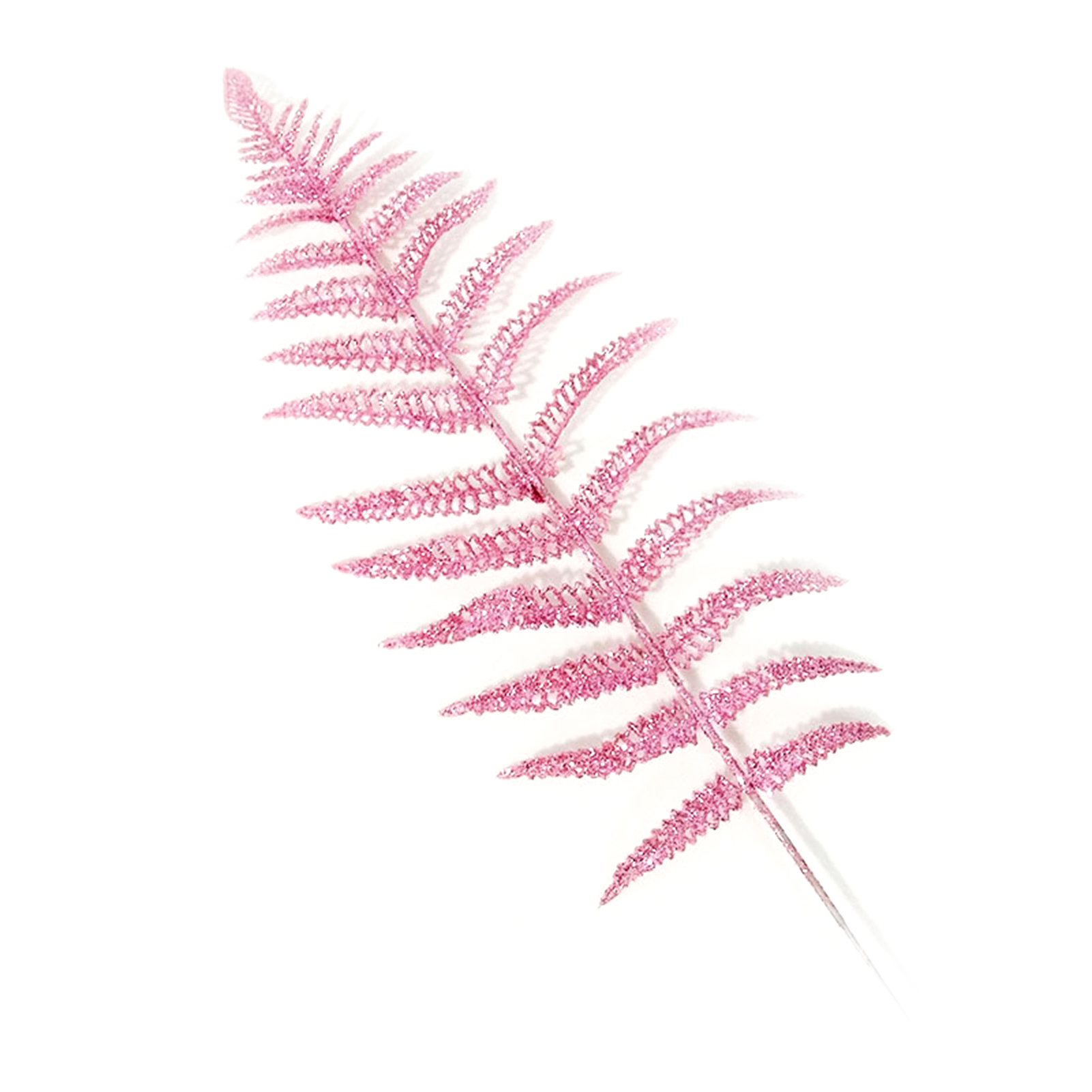 10Pcs Artificial Christmas Glitter Fern Leaf, Simulated Tree Branch