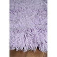 thumbnail image 5 of Linon New Flokati 1400 gram Wool 2'4" x 4'3" Area Rug in Pastel Violet Purple, 5 of 6