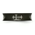 thumbnail image 3 of Titanium Cross Black Plated 6mm Concave Ring Wedding Designed Religious, 3 of 11