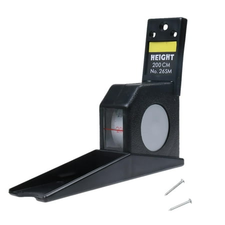 

Wall-Mount Growth Stature Meter Measure Household Adult Children Roll Ruler Height Measuring Ruler 2M/ 200CM Black