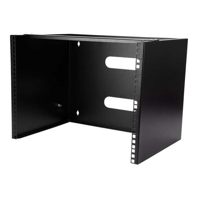 StarTech.com 8U Wall Mount Patch Panel Bracket - 12 inch Deep - 19" Patch Panel Rack for Shallow Network Equipment- 80lbs Capacity (WALLMOUNT8)