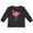 Retro Heather Smoke, variant on Pink Flamingo Boys or Girls Long Sleeve Toddler T-Shirt