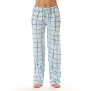Just Love Women Plaid Pajama Pants Sleepwear (Blue Plaid, X-Small)