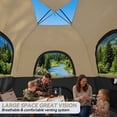 thumbnail image 6 of COBIZI 4-6-8 Person Family Camping Tent with Instant Pop-Up Setup, 10x9FT 210D Oxford Waterproof PU2000mm & Fire Resistant, Mesh Screen Windows, Wind Ropes and Stakes Included, Khaki, 6 of 7