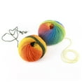 thumbnail image 3 of Namzi-b 4 Pack Rainbow Soft Yarn 100% Wool Gradient Multi Color Yarn for Crocheting Knit Total Length 180m×4，784yds，200g，D, 3 of 4