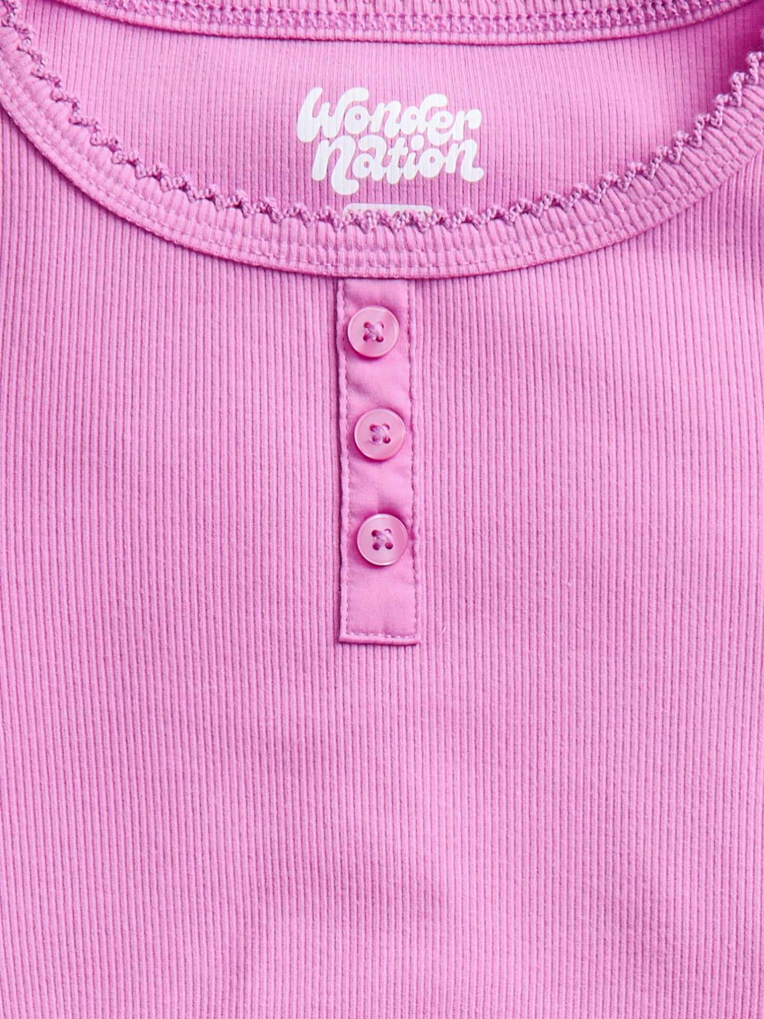 Wonder Nation Girls' Peplum Top with Short Sleeves, Sizes XS-XXL & Plus