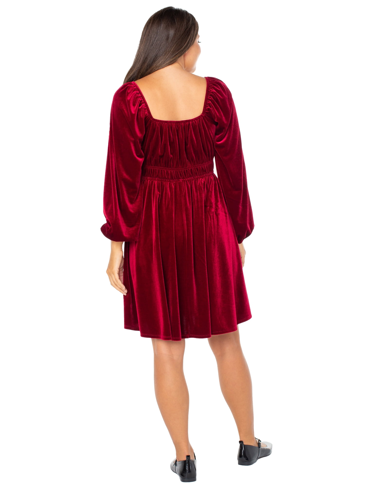 Celebrity Pink Women's Sweetheart Velvet Dress, Sizes XS-XXXL