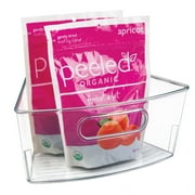 iDesign Plastic Lazy Susan Cabinet Storage Bin, 1/8 Wedge Container for Kitchen, Pantry, Counter, BPA-Free, 10.25 x 9.5 x 4, Clear