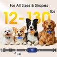 thumbnail image 4 of Dog Bark Collar for Large Medium Small Dogs, Effective No-Bark Collar, Smart Barking Collar, Rechargeable Bark Collar with 7 Sensitivity, 3 Modes, Waterproof, DarkBlue, 4 of 6