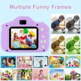 thumbnail image 5 of Kids Selfie Camera for Kids 1080HD 20MP Digital Camera for Boys Toddler Girl Toys, Christmas Birthday Gift for Age 3 4 5 6 7 8 9 10 Year Old with 32GB SD Card, Purple, 5 of 8