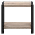 thumbnail image 2 of HomeRoots 489718 22 in. Black & Dark Taupe End Table with Shelf, 2 of 4