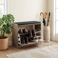 thumbnail image 1 of Mueble Zapatero Gabinete Organizador 3 Niveles con Banco, 1 of 7