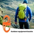 thumbnail image 4 of Visland 5 Pcs Mini S-Type Carabiner Buckles Lightweight Plastic Steel Outdoor Climbing Hiking Safety Buckles Compact Portable Design, 4 of 7
