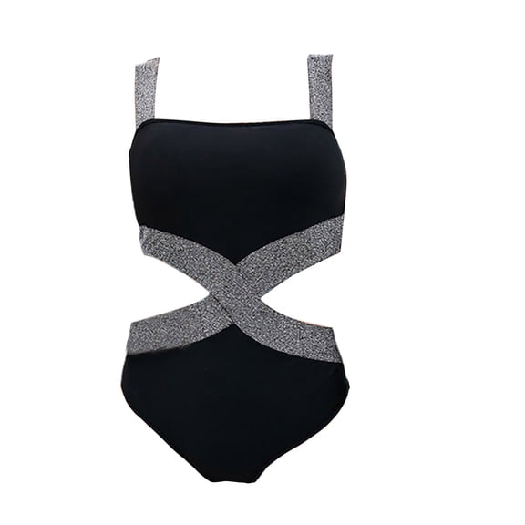 Vedolay Cute One Piece Swimsuit For Women Women's One Piece Swimsuit Retro Plus Size Bathing Suit Conservative Monokini Swimwear,Black XL