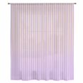 thumbnail image 2 of Yellow Pink Stripe Sheer Curtains 45 Inches Long, Vertical Striped Gradient Geometric Light Filering Curtains, Breathable Simi Curtain Privacy Drapes for Kitchen Bathroom Small Window Treatment, 2 of 9
