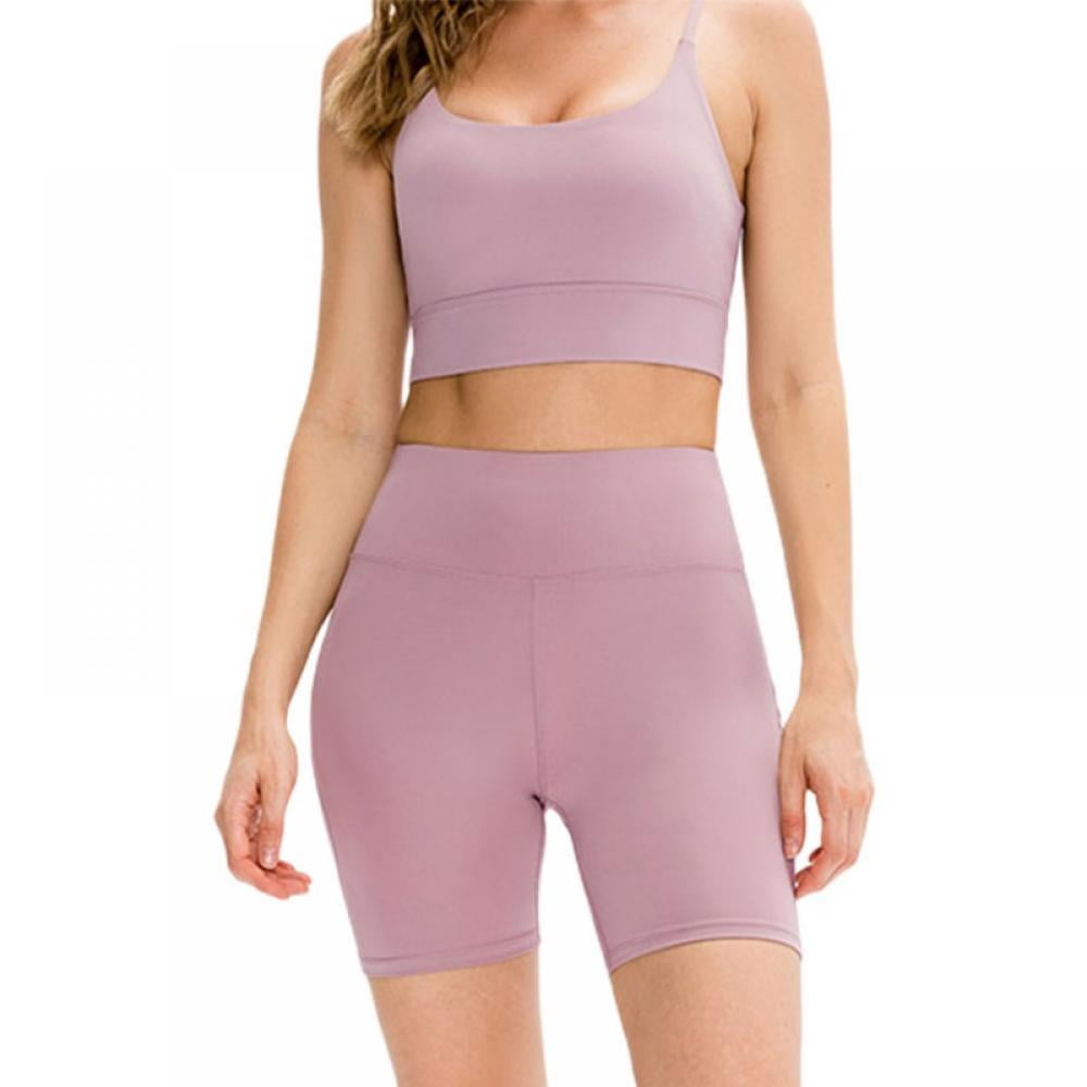 High Waist Tummy Control 4 Way Stretch Yoga Shorts for Workout Running Biker Shorts for Women 