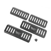 Rugged Ridge by RealTruck RRC Side Armor Guard Plate Kit for Jeep JKU | Textured Black | 11504.25 | Compatible with 2007-2018 Jeep Wrangler JKU 4-Door