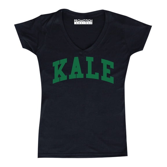 P&B Kale G. Women's V-neck, M, Black