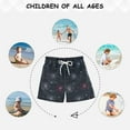 thumbnail image 6 of FORMRS Boys Swim Trunks Quick Dry Mesh Liner Boardshorts Sizes XS-XL, Starry Night Pattern, 6 of 7