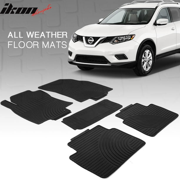 Compatible With 14 19 Nissan Rogue Latex All Weather Floor Mats