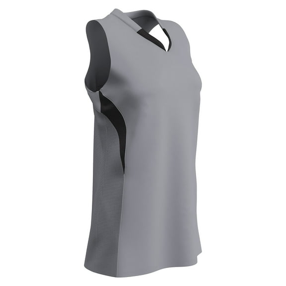 Decoy Racerback Softball Jersey - GREY BODY, BLACK BODY - L